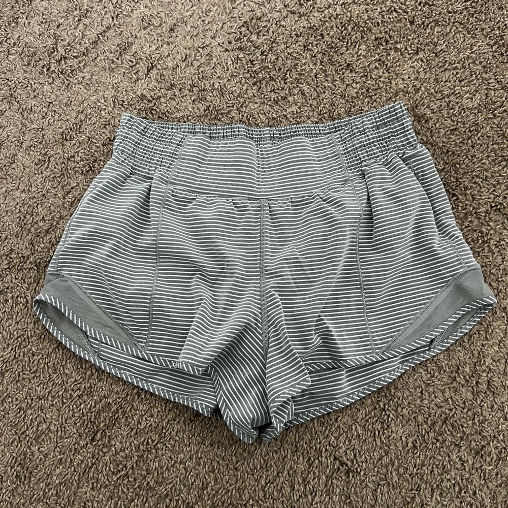 Striped Gray Women's Shorts